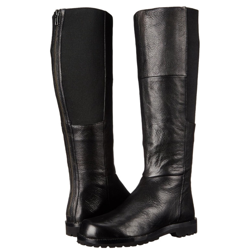 Gentle Souls - women’s Winfield leather tall stretch riding boots black size 10